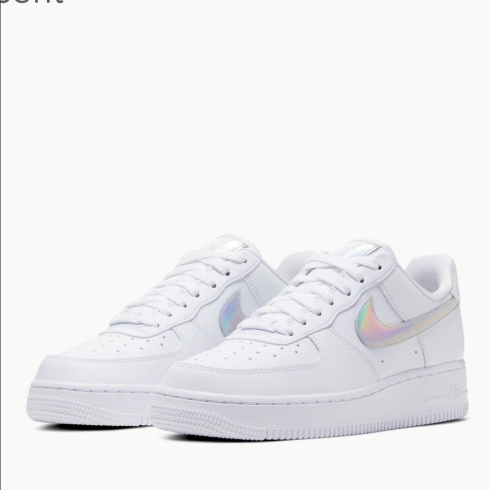 Nike Air Force 1 white iridescent